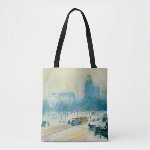 Bolso De Tela Invierno en Union Square de Frederick Childe Hassa