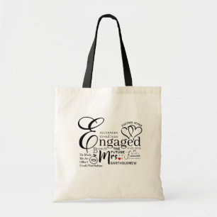 Bolso De Tela Invitación de Boda de grupos implicados