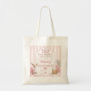 Bolso De Tela invitación de despedida de soltera rosa de lujo pe