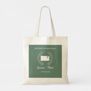 Bolso De Tela   Invitados a la Boda de Destino de Pensilvania 
