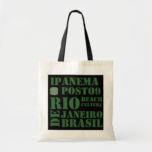 Bolso De Tela ipanema, posto 9, beach culture (Frente)