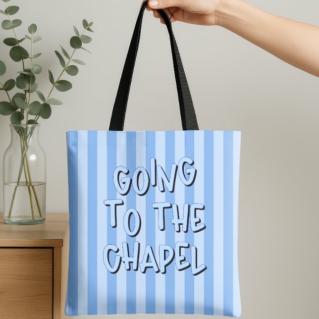 Bolso De Tela Ir a la capilla Carry-All de lujo de la novia (Going to the chapel tote)