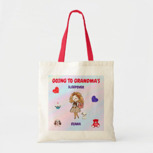 Bolso De Tela Ir a los chicas de la abuela a divertirse con la b