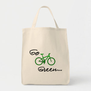 Bolso De Tela Ir al Tote verde de compras - Regalo ecológico