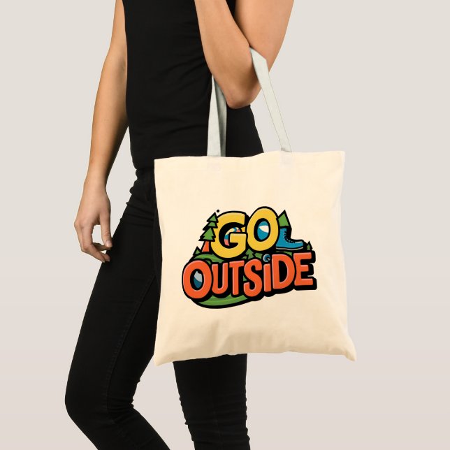 Bolso De Tela Ir Aventura Afuera (Anverso (producto))