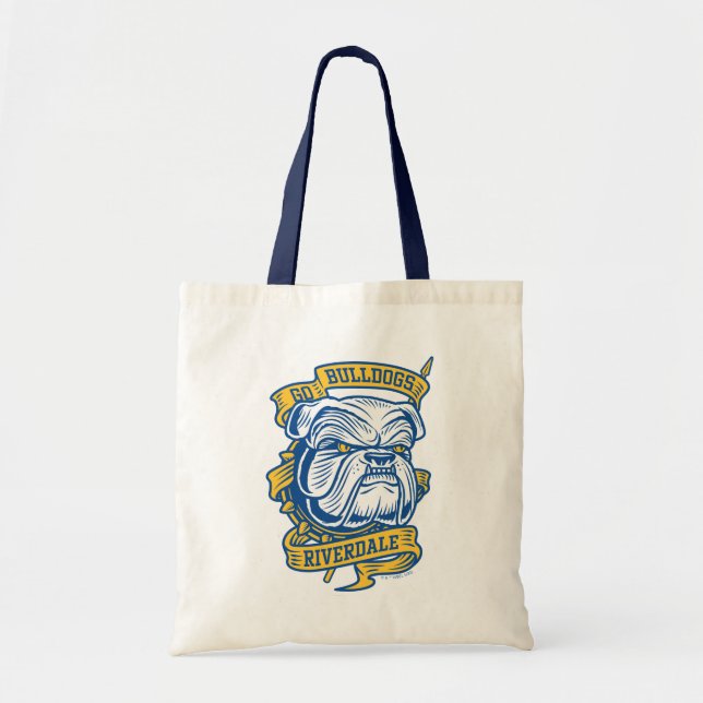 Bolso De Tela Ir Bulldoges - Banner de la mascota Riverdale (Frente)