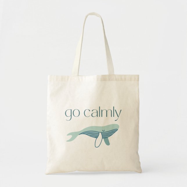 Bolso De Tela Ir Tote de presupuesto de Calmly (Frente)