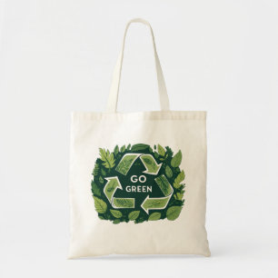 Bolso De Tela Ir Verde