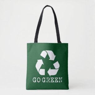 Bolso De Tela Ir Verde