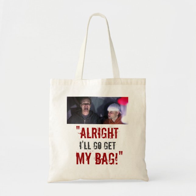 Bolso De Tela ¡"Iré consigo mi bolso! " (Frente)