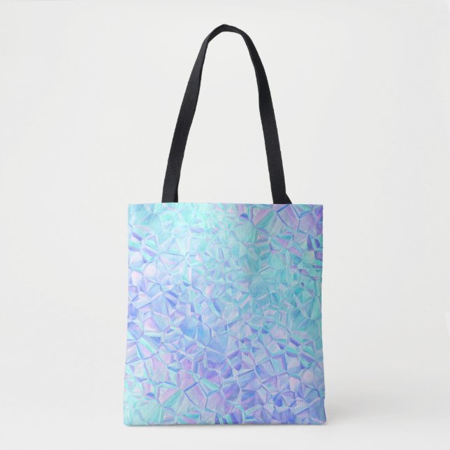 Bolso De Tela iridiscencia helada : (Anverso)