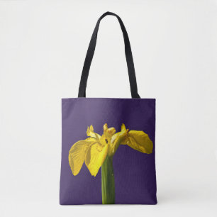 Bolso De Tela Iris amarillo