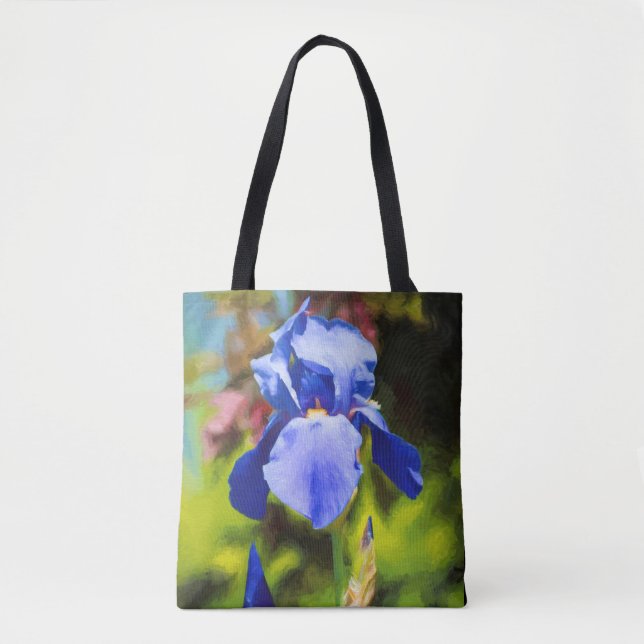 Bolso De Tela Iris azul (Anverso)