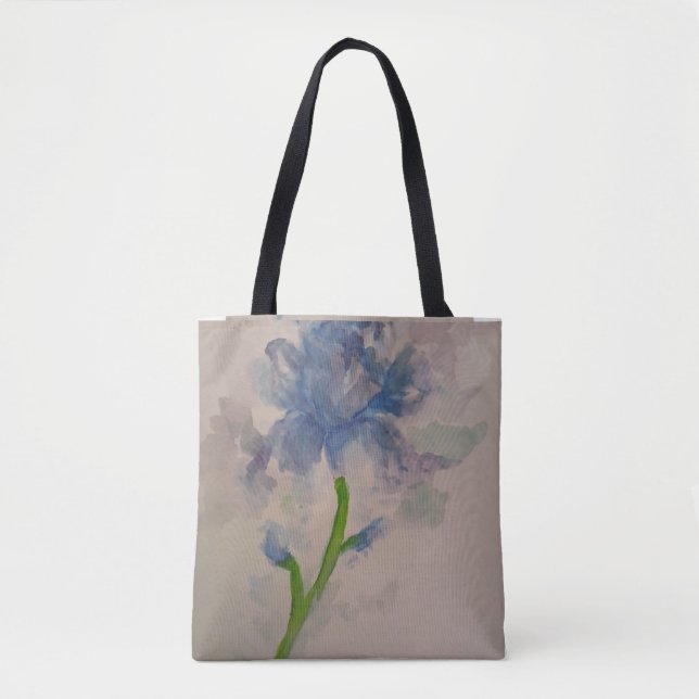 Bolso De Tela Iris azul (Anverso)