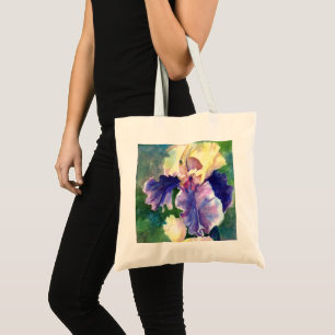 Bolso De Tela Iris barbudo gigante