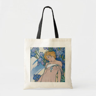 Bolso De Tela Iris (Cuatro Flores), Alphonse Mucha