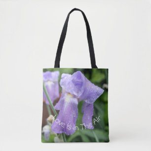 Bolso De Tela Iris después de la lluvia. Texto