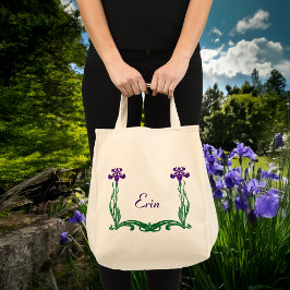 Bolso De Tela Iris morado personalizado