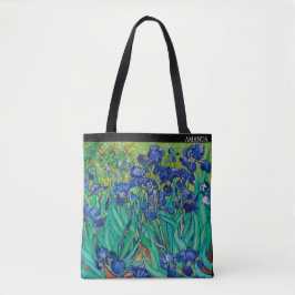 Bolso De Tela Irises (1889) by Van Gogh – Custom Text