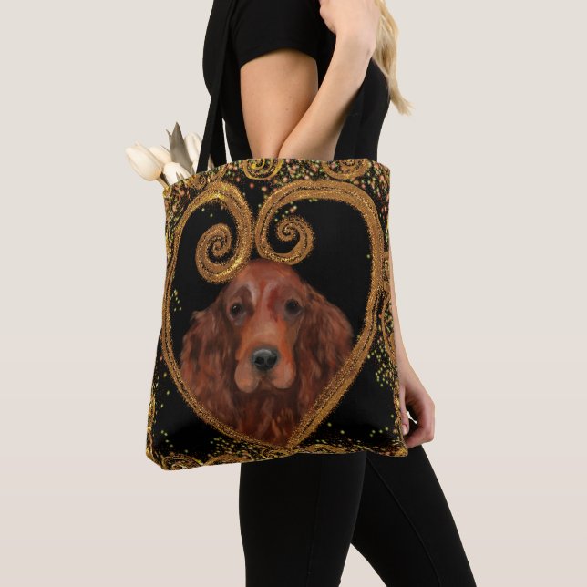 BOLSO DE TELA IRISH SETTER (Detalle)