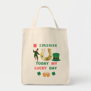 BOLSO DE TELA IRLANDA HOY MI DÍA DE SUERTE