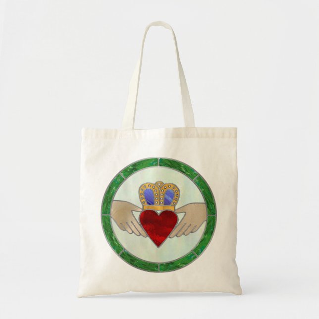 Bolso De Tela Irlandés Claddagh (Frente)