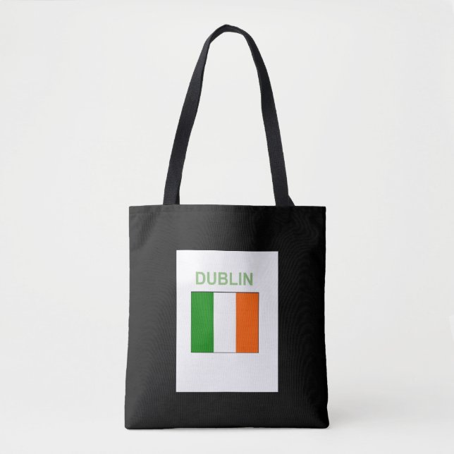 Bolso De Tela Irlandés, Dublín, Totebag, Tote Bag, Compras (Anverso)