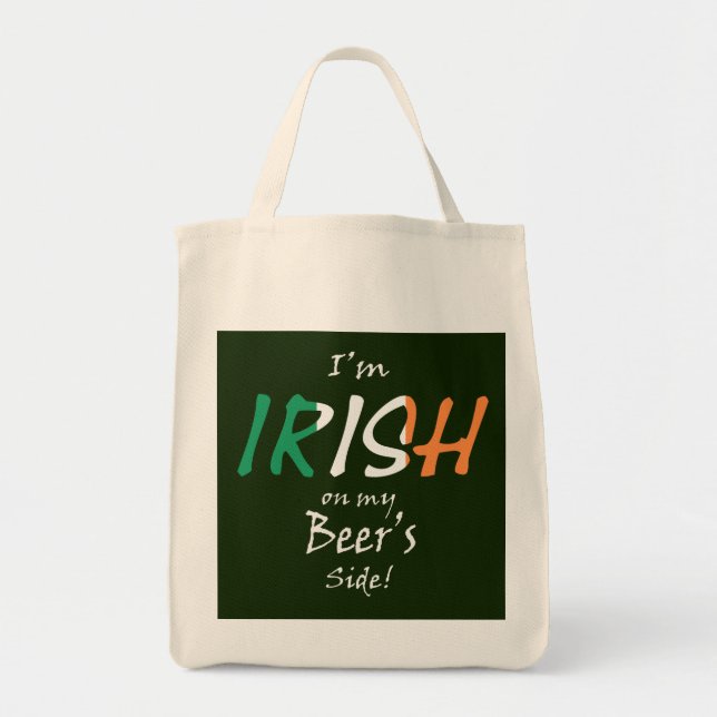 Bolso De Tela Irlandés en el lado de mis cervezas (Frente)