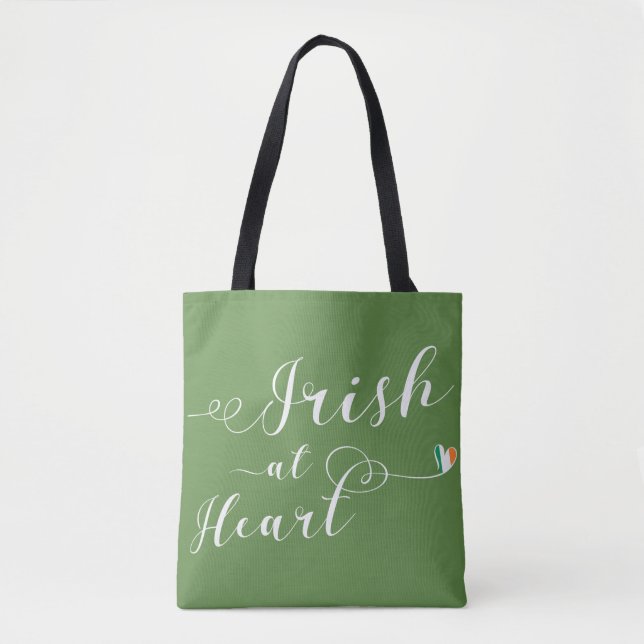 Bolso De Tela Irlandés en Heart Grocery Bag (Anverso)