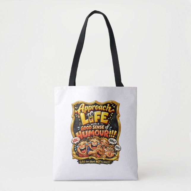 Bolso De Tela Irradiar alegría (Anverso)