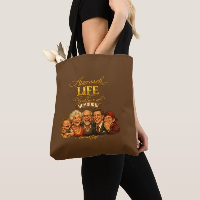 Bolso De Tela Irradiar alegría (Detalle)