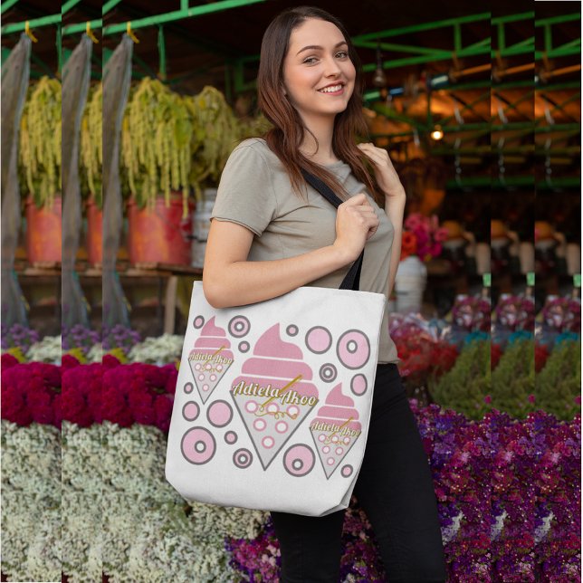 Bolso De Tela Irresistible helado de Tote del poeta Adiela Akoo (Irresistible Ice Cream Liquorice Tote by Poet Adiela Akoo. Love it? GET it! Shop the collection now)