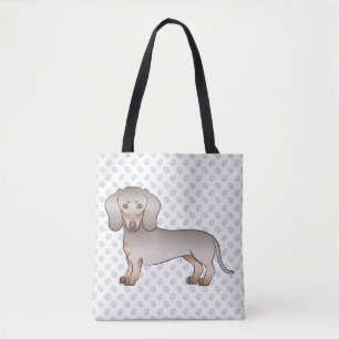 Bolso De Tela Isabella y Tan Pelo Corto Perro Dachshund y Patas