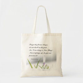 Bolso De Tela Isaías 43:18 Estoy haciendo una NUEVA COSA Biblia 