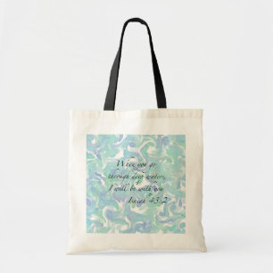Bolso De Tela Isaías 43:2 Cuando vayas... Tote Bag.