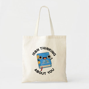 Bolso De Tela ISBN Pensando En Usted Divertido Libro Pun