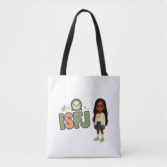 Bolso De Tela ISFJ — A Guardiã da Harmonia (Anverso)