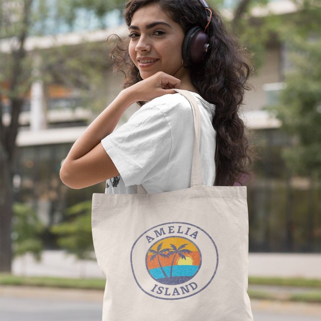 Bolso De Tela Isla Amelia, Florida, un anticuado estilo clásico (Subido por el creador)