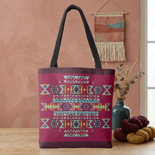 Bolso De Tela Isla Brillante Tribal