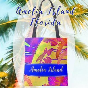 Bolso De Tela Isla de Amelia Florida Vacaciones en Playa Tropica