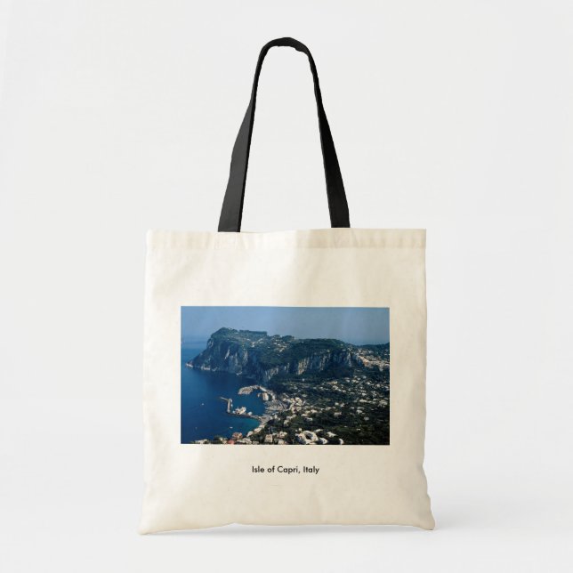 Bolso De Tela Isla de Capri, Italia (Frente)