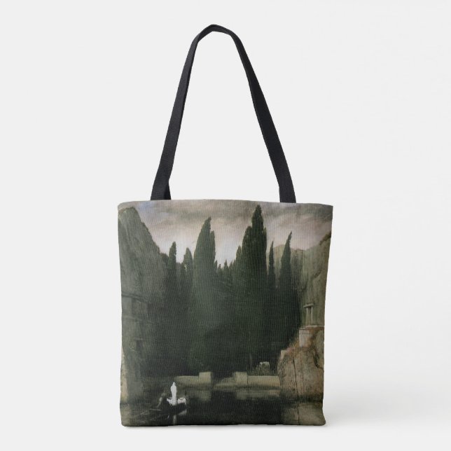 Bolso De Tela Isla de los Muertos por Arnold Bocklin, simbolismo (Reverso)