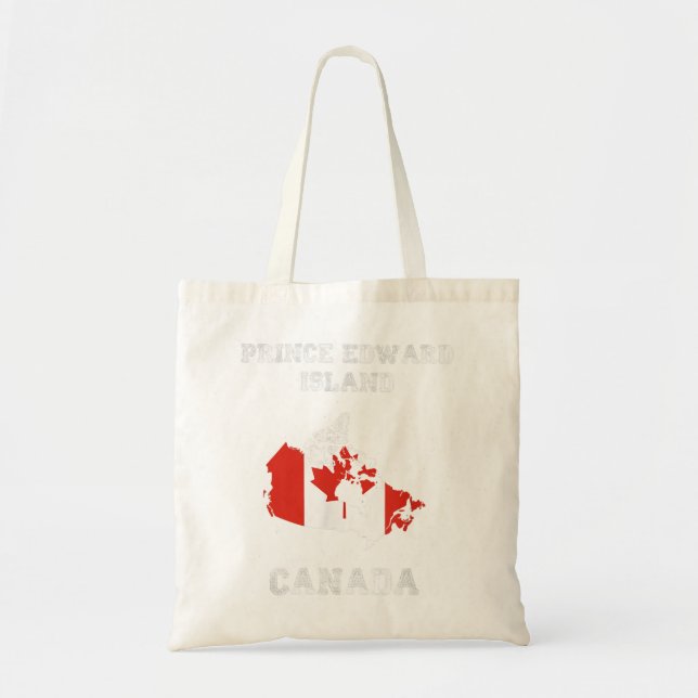 Bolso De Tela Isla del Príncipe Eduardo Canadá angustiado Canadá (Frente)