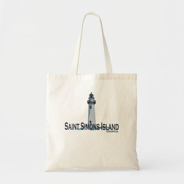 Bolso De Tela Isla del St. Simons (Frente)