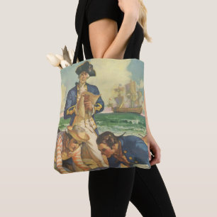 Bolso De Tela Isla del Tesoro, Cuentos de Hadas Vintage Piratas