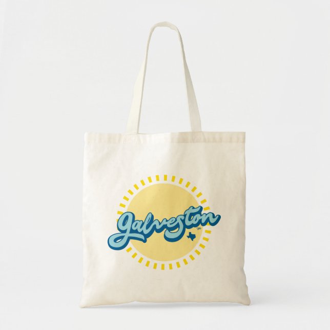 Bolso De Tela Isla Galveston Texas (Frente)