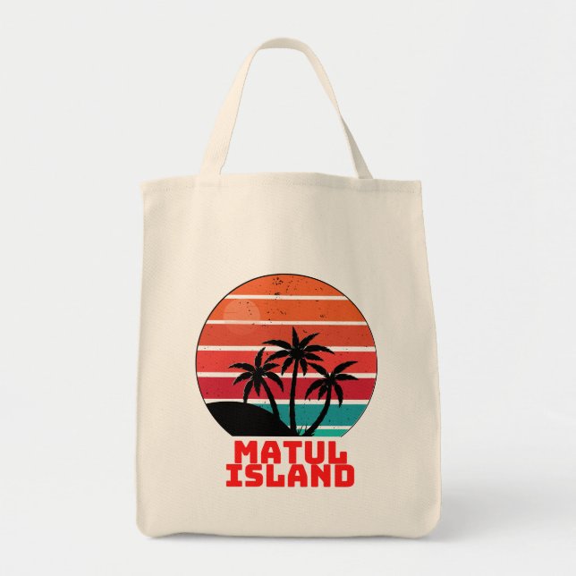 Bolso De Tela Isla Matul (Frente)