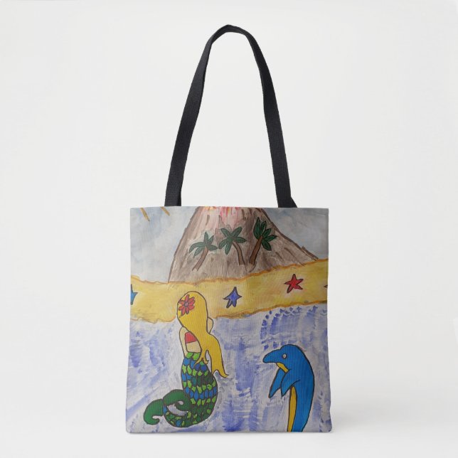 Bolso De Tela Isla Mermaid (Anverso)