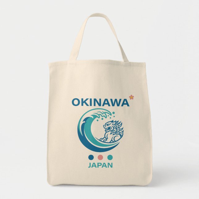 Bolso De Tela Isla Okinawa Japón (Frente)