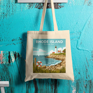 Bolso De Tela Isla Rhode Vintage